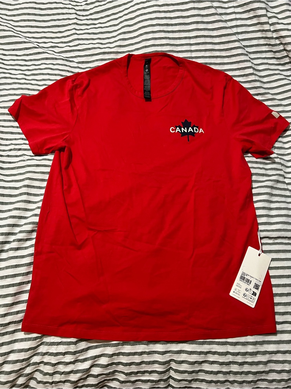 LULULEMON Team Canada Men's Cotton Jersey Graphic T-Shirt *COC Logo